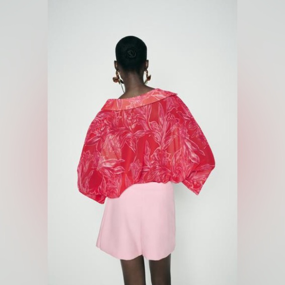 ZARA WRAP FRONT SKORT - Picture 2 of 10